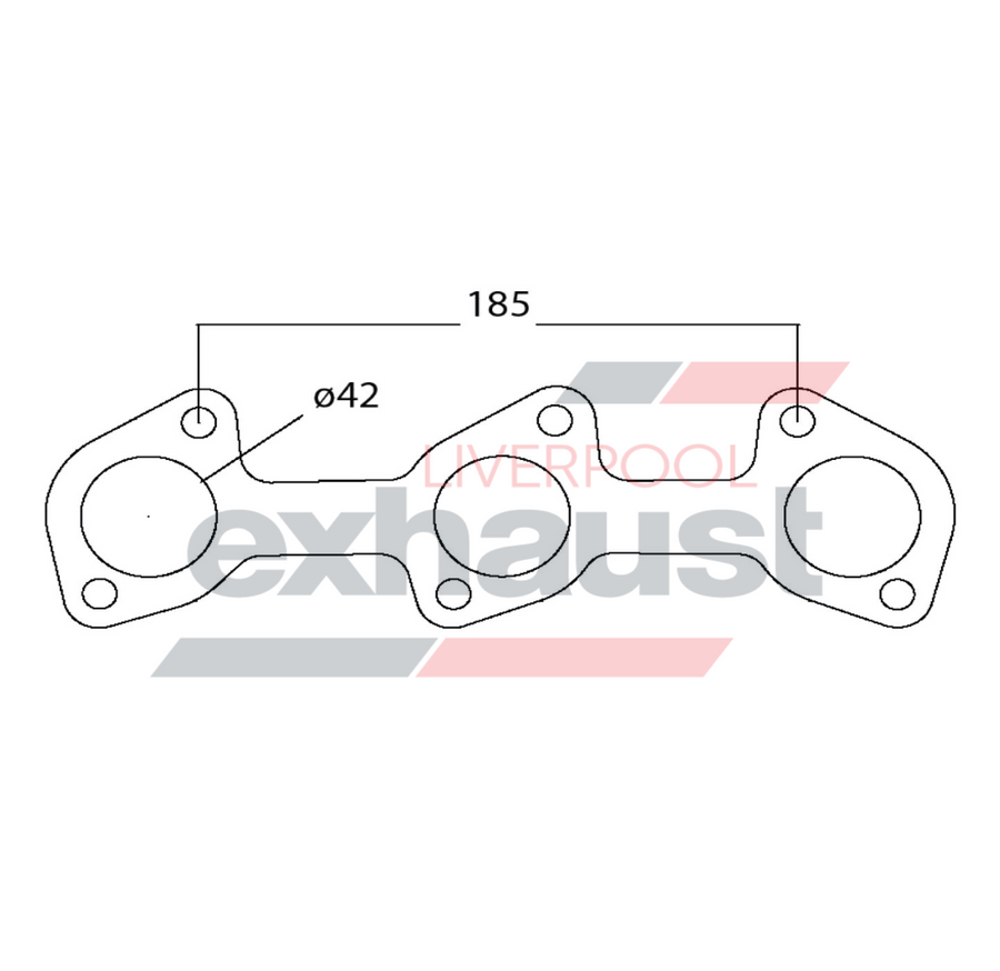 Hurricane - Mitsubishi 6G72 SOHC 6 Cyl Head Flange