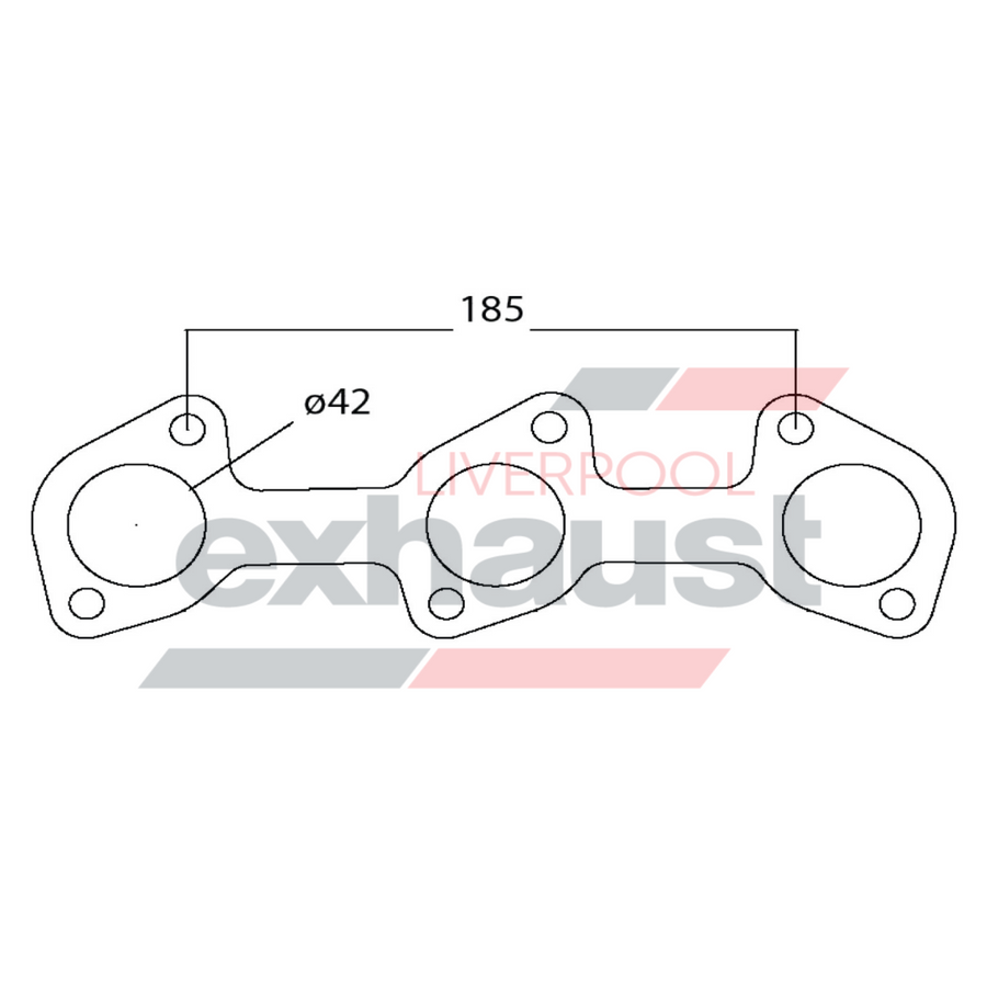 Hurricane - Mitsubishi 6G72 SOHC 6 Cyl Head Flange