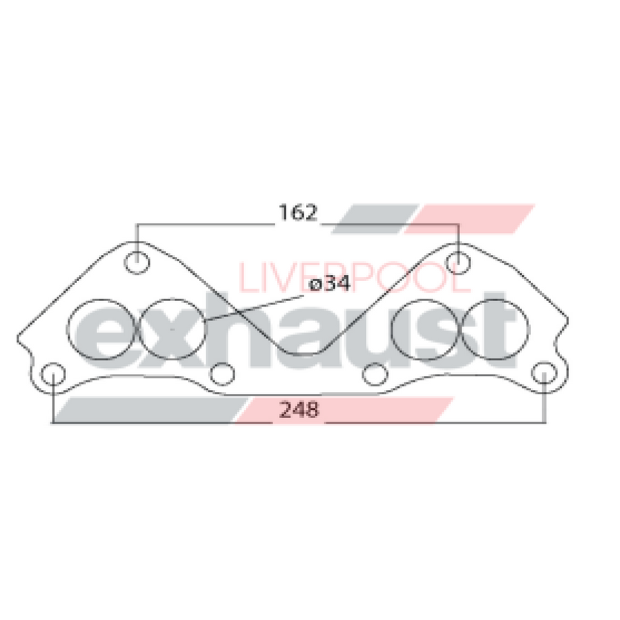 Hurricane - Mitsubishi Round Port 4G15 4 Cyl Head Flange