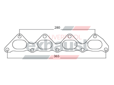 Hurricane - Mitsubishi 4G63 4 Cyl Head Flange