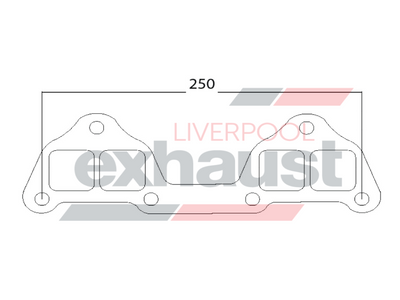 Hurricane - Mitsubishi Square Port 4G15 4 Cyl Head Flange