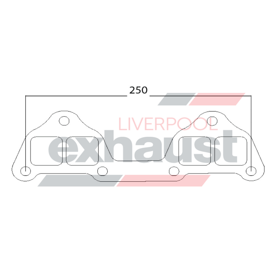 Hurricane - Mitsubishi Square Port 4G15 4 Cyl Head Flange