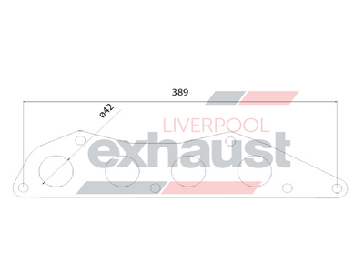 Hurricane - Mitsubishi Mivec 41mm Primary 4G69 4 Cyl Head Flange