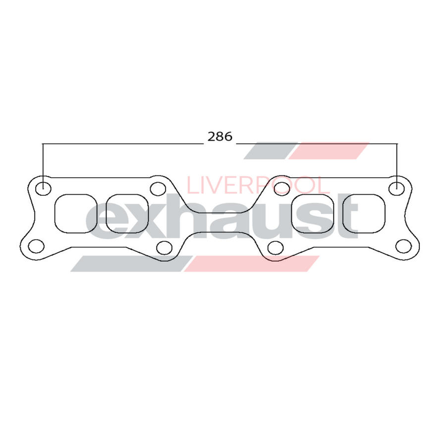 Hurricane - Nissan/Datsun Z20 - Z24 4 Cyl Head Flange
