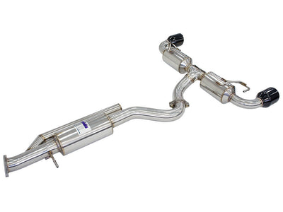 Invidia - N2 O2 Back Exhaust w/Catless Front Pipe, Black Tips - Toyota Yaris GR XPA16R