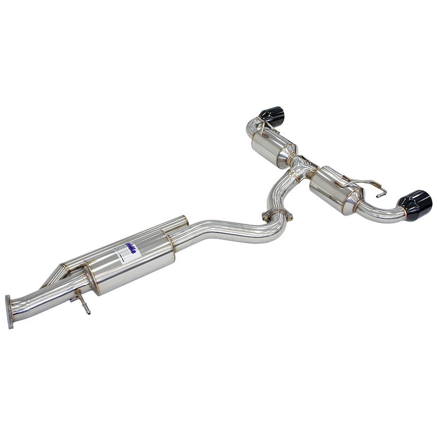 Invidia - N2 O2 Back Exhaust w/Catless Front Pipe, Black Tips - Toyota Yaris GR XPA16R