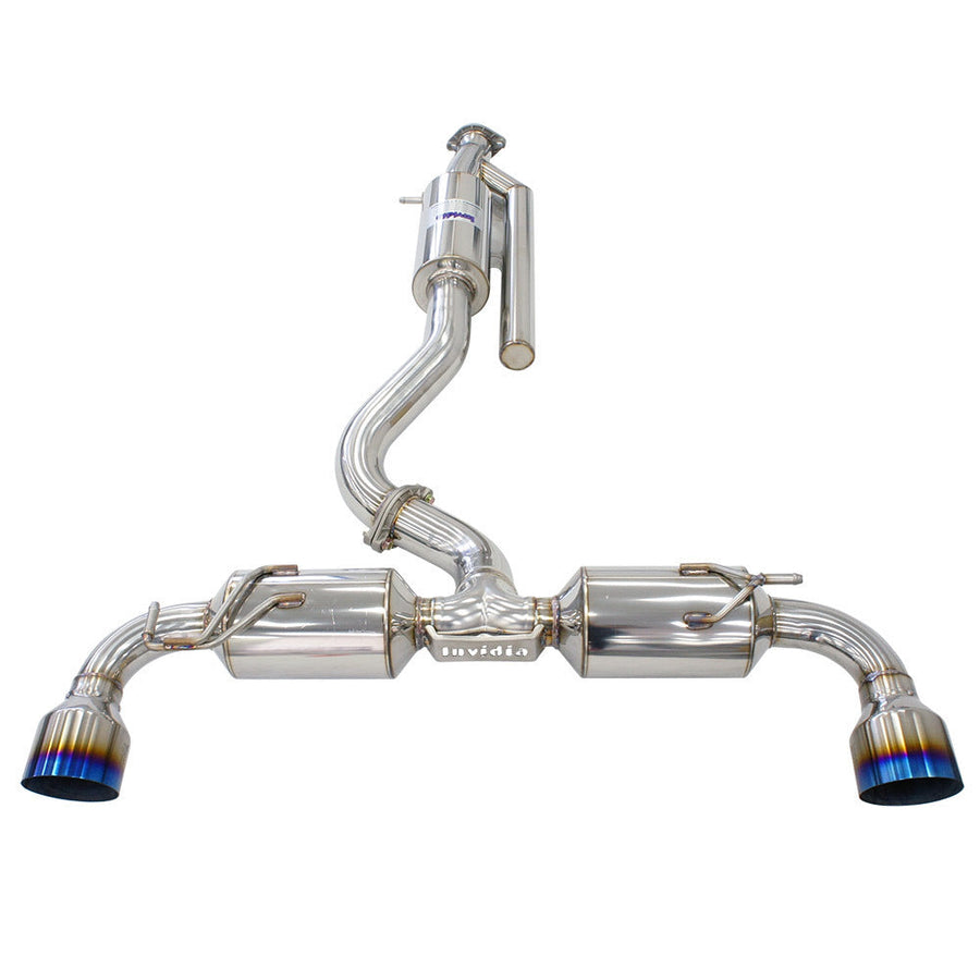 Invidia - N2 O2 Back Exhaust w/Catless Front Pipe, Ti Tips - Toyota Yaris GR XPA16R