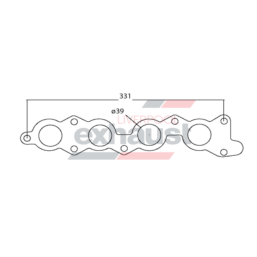 Hurricane - Suzuki Twincam G13B 4 Cyl Head Flange