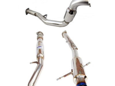 Invidia - N1 Cat Back Exhaust Resonated w/Ti Tip - Subaru WRX/STI GD 01-07
