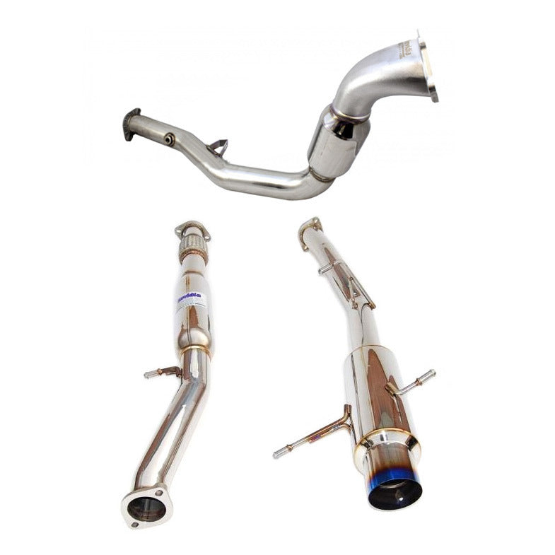 Invidia - N1 Cat Back Exhaust Resonated w/Ti Tip - Subaru WRX/STI GD 01-07