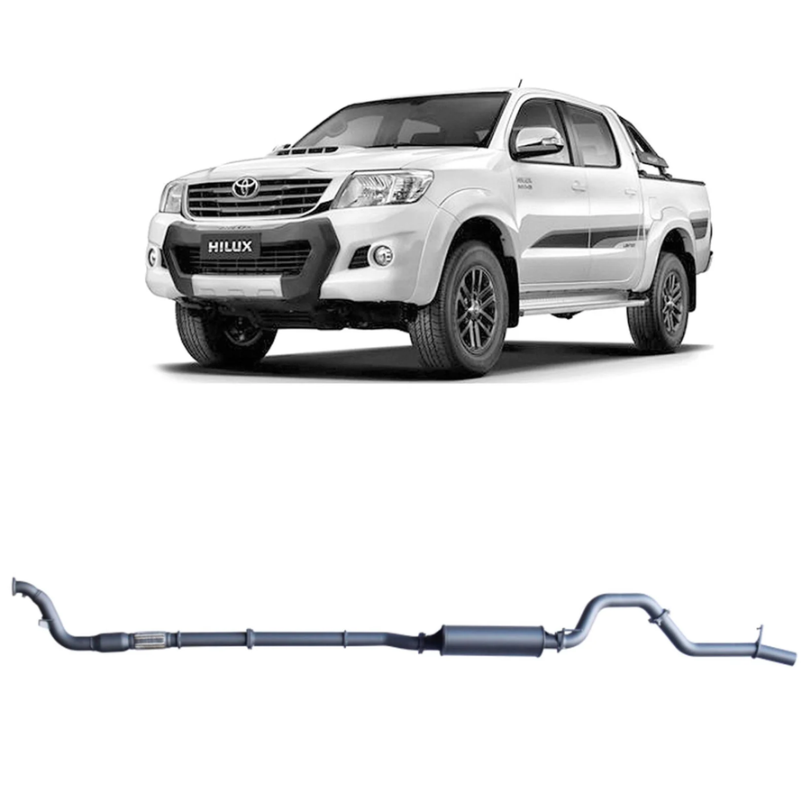 Redback - 4x4 Extreme Duty Exhaust for Toyota Hilux 3.0L D4D (02/2005 - 10/2015)