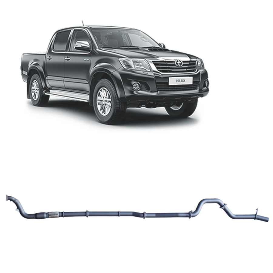 Redback - 4x4 Extreme Duty Exhaust for Toyota Hilux 3.0L D4D (02/2005 - 10/2015)