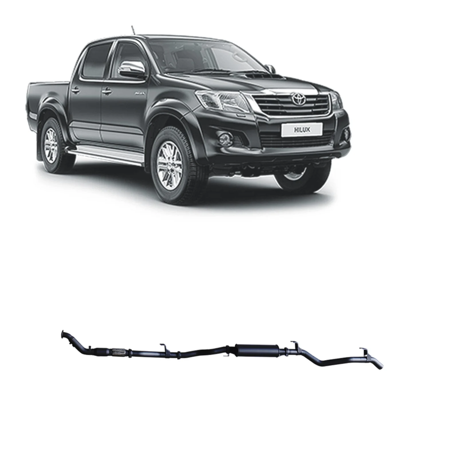 Redback - 4x4 Extreme Duty Exhaust for Toyota Hilux 3.0L D4D (02/2005 - 10/2015)