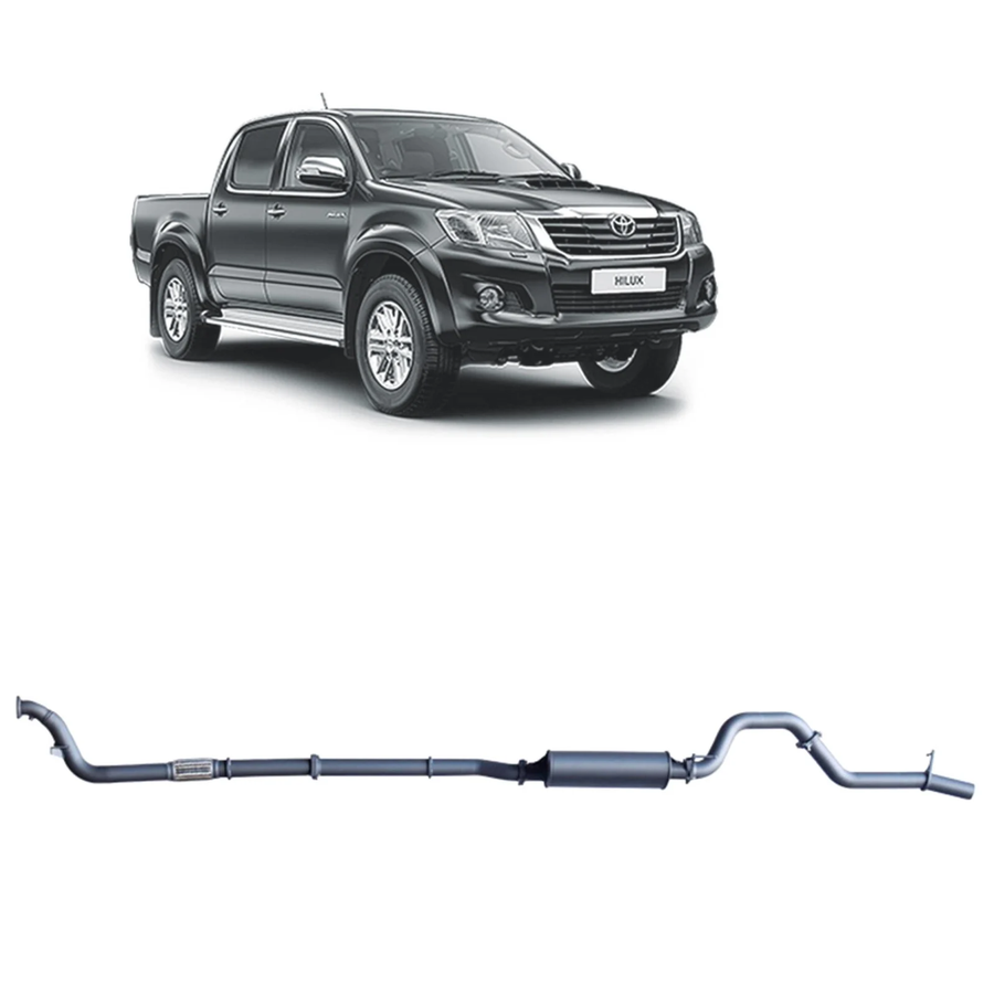 Redback - 4x4 Extreme Duty Exhaust for Toyota Hilux 3.0L D4D (02/2005 - 10/2015)