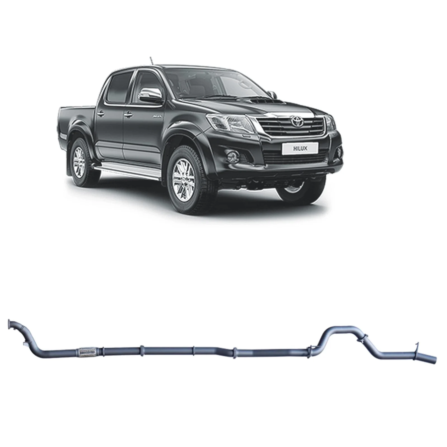 Redback - 4x4 Extreme Duty Exhaust for Toyota Hilux 3.0L D4D (02/2005 - 10/2015)