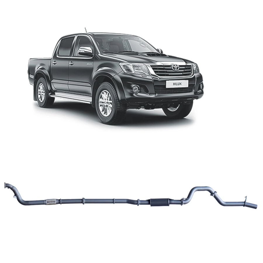 Redback - 4x4 Extreme Duty Exhaust for Toyota Hilux 3.0L D4D (02/2005 - 10/2015)