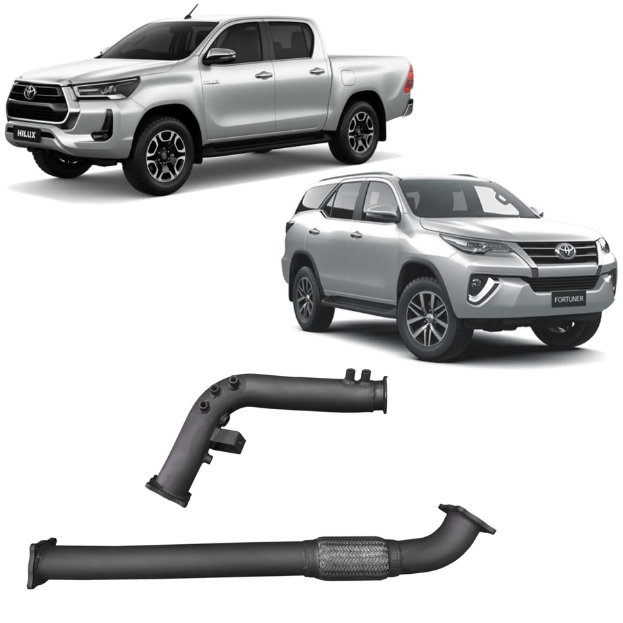 Redback - 4x4 Extreme Duty Exhaust DPF Adaptor Kit for Toyota Hilux / Fortuner (07/2015 - on)