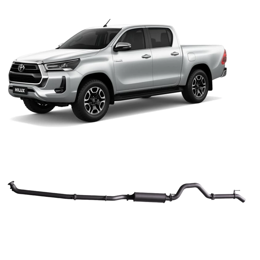 Redback - 4x4 Extreme Duty Exhaust for Toyota Hilux 2.8L (07/2015 - on)