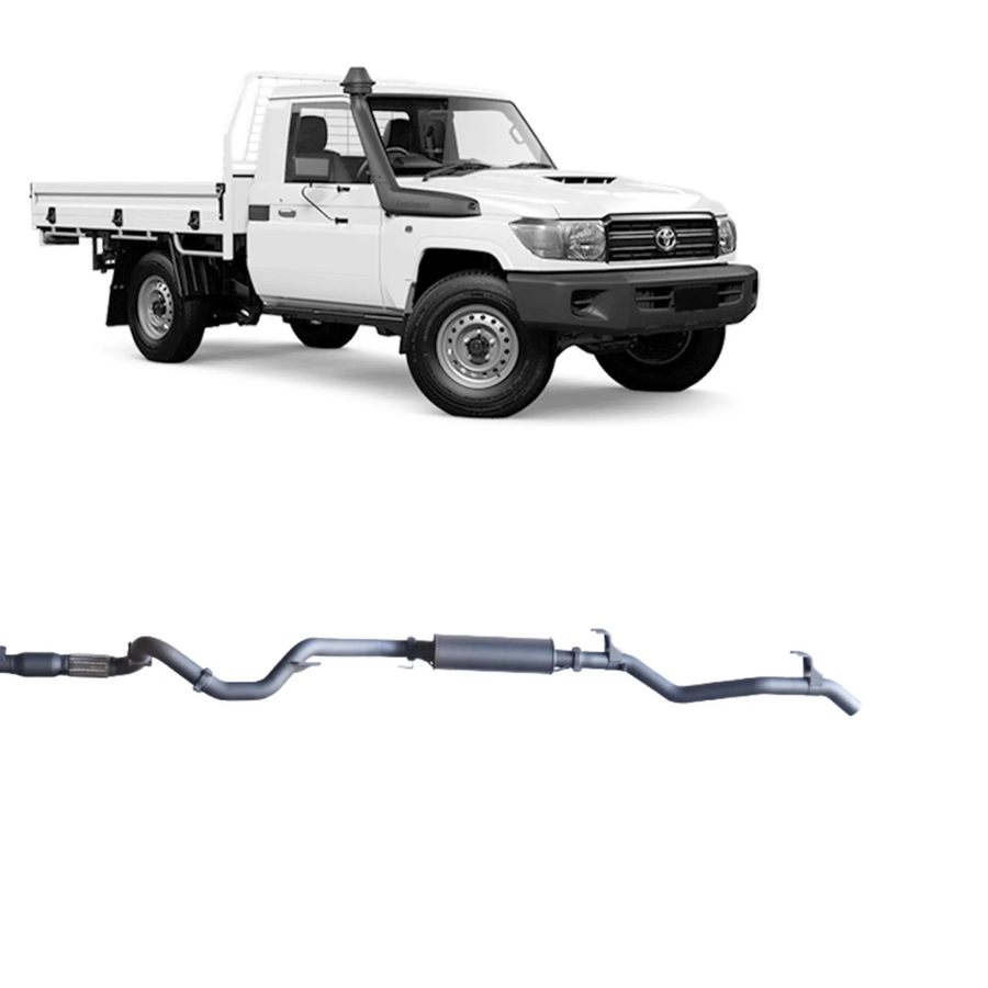 Redback - 4x4 Extreme Duty Exhaust for Toyota Landcruiser 79 Series Single Cab (03/2007 - 10/2016)