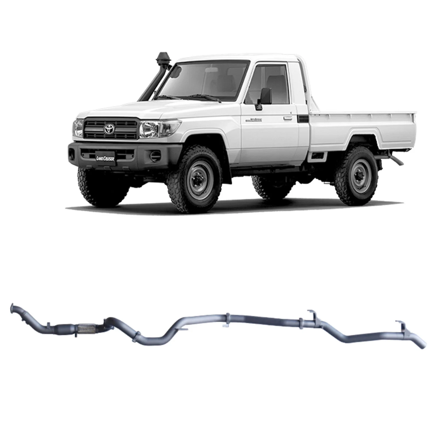 Redback - 4x4 Extreme Duty Exhaust for Toyota Landcruiser 79 Series Single Cab (03/2007 - 10/2016)