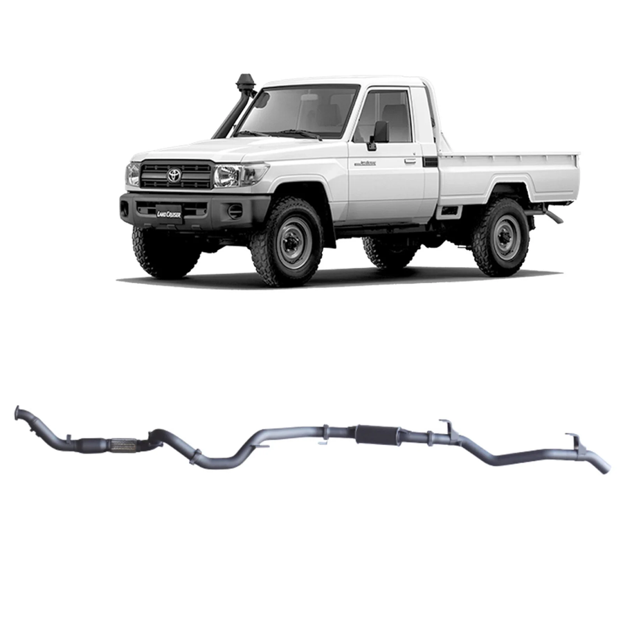 Redback - 4x4 Extreme Duty Exhaust for Toyota Landcruiser 79 Series Single Cab (03/2007 - 10/2016)