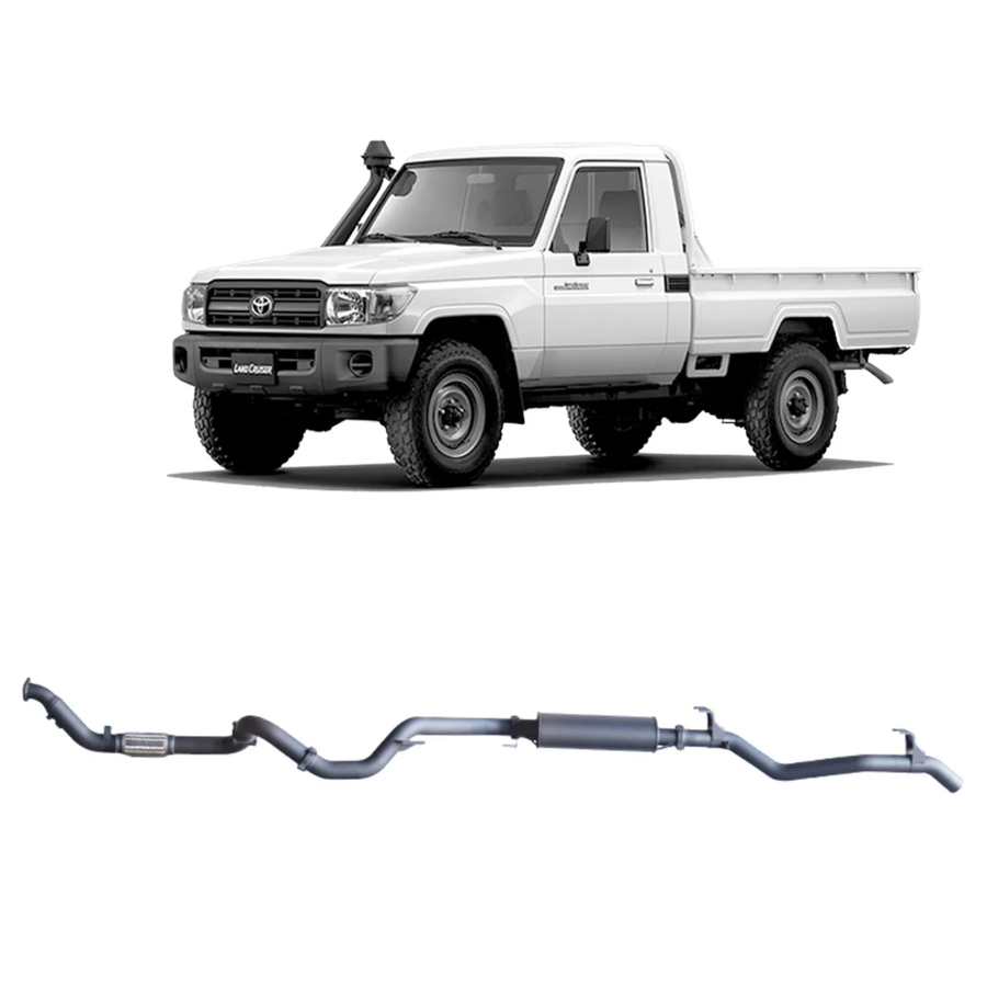 Redback - 4x4 Extreme Duty Exhaust for Toyota Landcruiser 79 Series Single Cab (03/2007 - 10/2016)