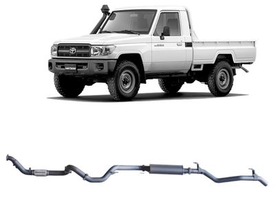 Redback - 4x4 Extreme Duty Exhaust for Toyota Landcruiser 79 Series Single Cab (03/2007 - 10/2016)