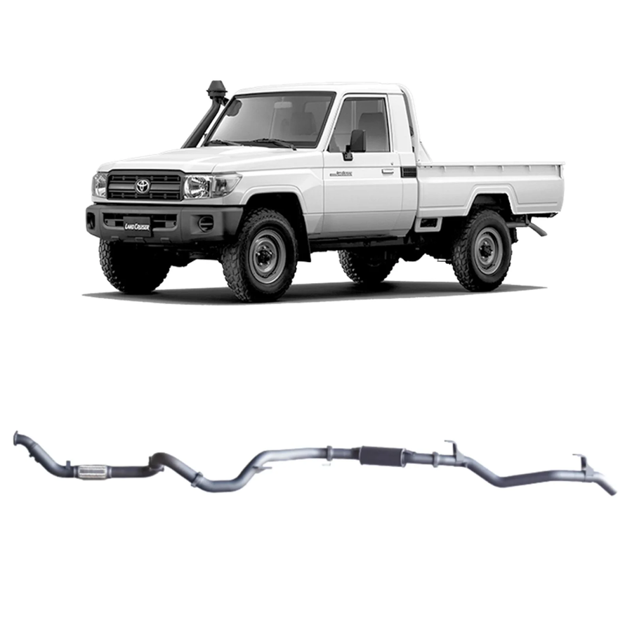 Redback - 4x4 Extreme Duty Exhaust for Toyota Landcruiser 79 Series Single Cab (03/2007 - 10/2016)