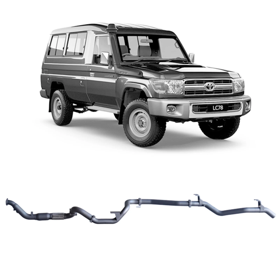 Redback - 4x4 Extreme Duty Exhaust for Toyota Landcruiser 78 Series Troop Carrier (03/2007 - 10/2016)