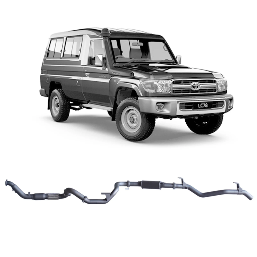 Redback - 4x4 Extreme Duty Exhaust for Toyota Landcruiser 78 Series Troop Carrier (03/2007 - 10/2016)