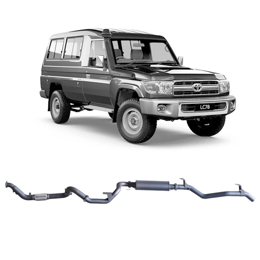 Redback - 4x4 Extreme Duty Exhaust for Toyota Landcruiser 78 Series Troop Carrier (03/2007 - 10/2016)