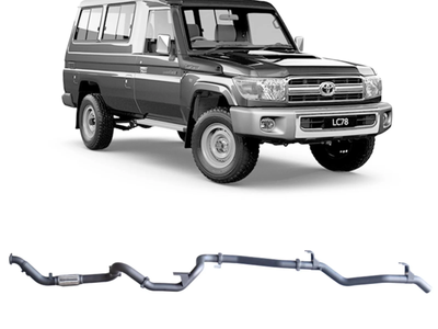 Redback - 4x4 Extreme Duty Exhaust for Toyota Landcruiser 78 Series Troop Carrier (03/2007 - 10/2016)