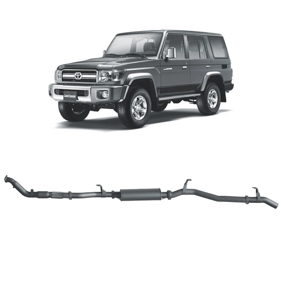 Redback - 4x4 Extreme Duty Exhaust for Toyota Landcruiser 76 Series Wagon (03/2007 - 10/2016)