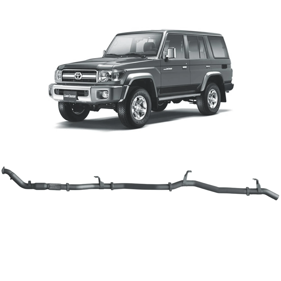 Redback - 4x4 Extreme Duty Exhaust for Toyota Landcruiser 76 Series Wagon (03/2007 - 10/2016)