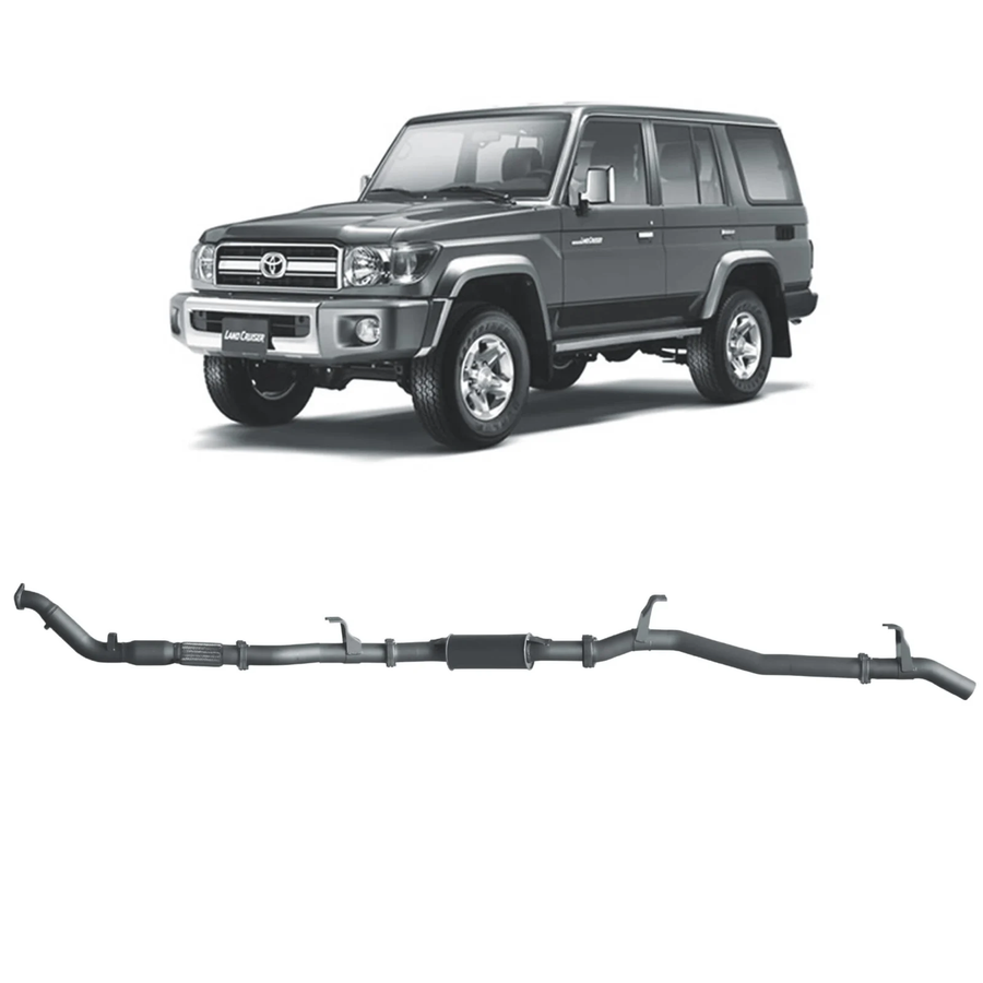 Redback - 4x4 Extreme Duty Exhaust for Toyota Landcruiser 76 Series Wagon (03/2007 - 10/2016)