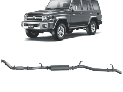 Redback - 4x4 Extreme Duty Exhaust for Toyota Landcruiser 76 Series Wagon (03/2007 - 10/2016)
