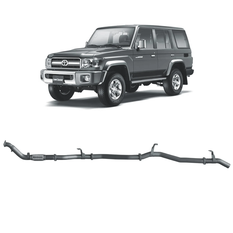Redback - 4x4 Extreme Duty Exhaust for Toyota Landcruiser 76 Series Wagon (03/2007 - 10/2016)