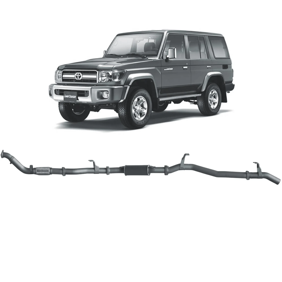 Redback - 4x4 Extreme Duty Exhaust for Toyota Landcruiser 76 Series Wagon (03/2007 - 10/2016)