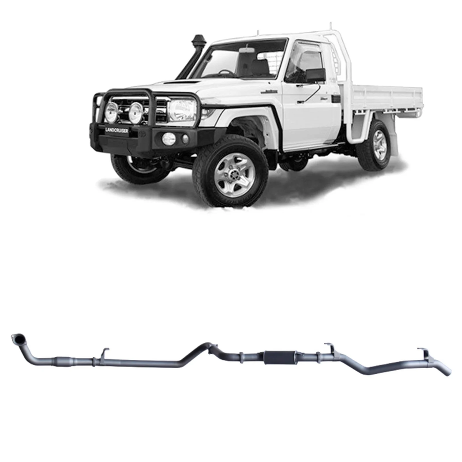 Redback - 4x4 Extreme Duty Exhaust for Toyota Landcruiser 79 Series 4.2L TD (01/2001 - 01/2007)