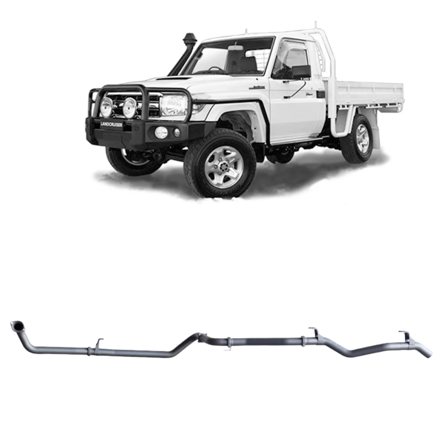 Redback - 4x4 Extreme Duty Exhaust for Toyota Landcruiser 79 Series 4.2L TD (01/2001 - 01/2007)