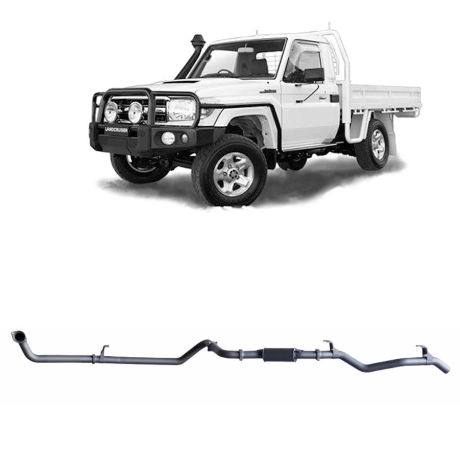 Redback - 4x4 Extreme Duty Exhaust for Toyota Landcruiser 79 Series 4.2L TD (01/2001 - 01/2007)