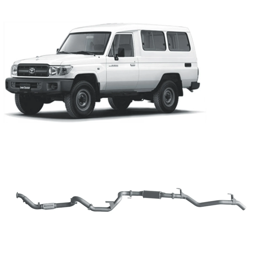 Redback - 4x4 Extreme Duty Exhaust for Toyota Landcruiser 78 Series 4.2L TD (01/2001 - 01/2007)