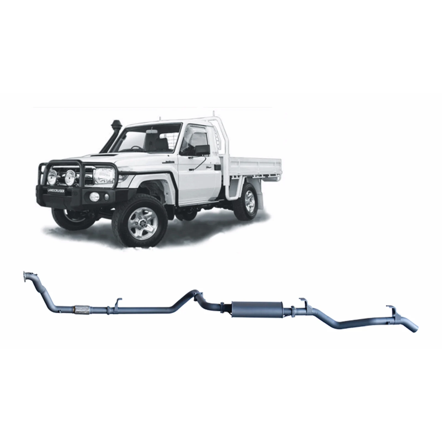 Redback - 4x4 Extreme Duty Exhaust for Toyota Landcruiser 79 Series 4.2L 1HZ (10/1999 - 01/2007)