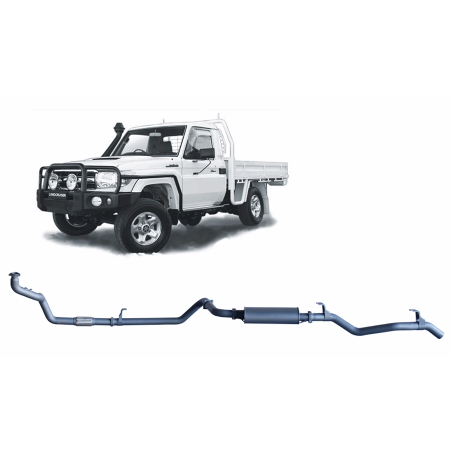 Redback - 4x4 Extreme Duty Exhaust for Toyota Landcruiser 79 Series 4.2L 1HZ (10/1999 - 01/2007)