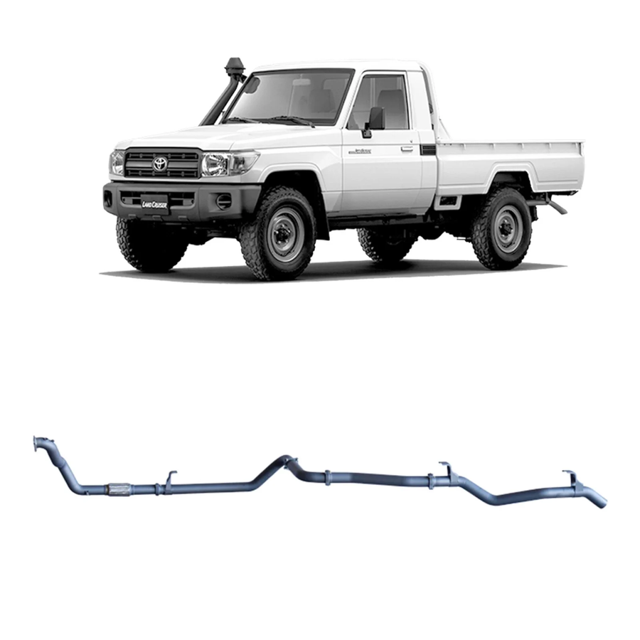 Redback - 4x4 Extreme Duty Exhaust for Toyota Landcruiser 79 Series 4.2L 1HZ (10/1999 - 01/2007)