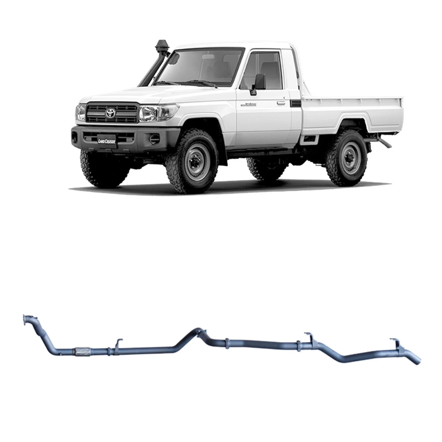 Redback - 4x4 Extreme Duty Exhaust for Toyota Landcruiser 79 Series 4.2L 1HZ (10/1999 - 01/2007)