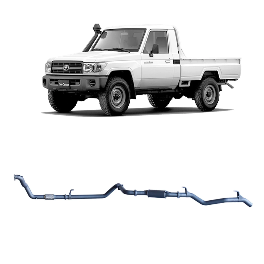 Redback - 4x4 Extreme Duty Exhaust for Toyota Landcruiser 79 Series 4.2L 1HZ (10/1999 - 01/2007)