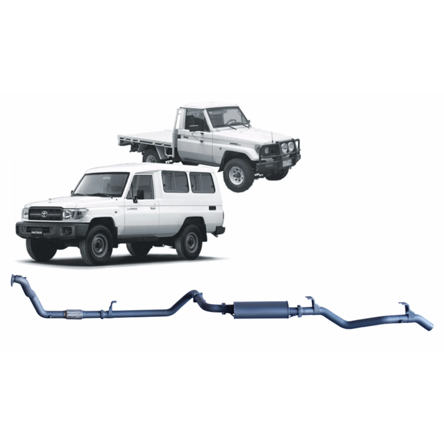 Redback - 4x4 Extreme Duty Exhaust for Toyota Landcruiser 75/78 Series 4.2L 1HZ (01/1990 - 09/1999)