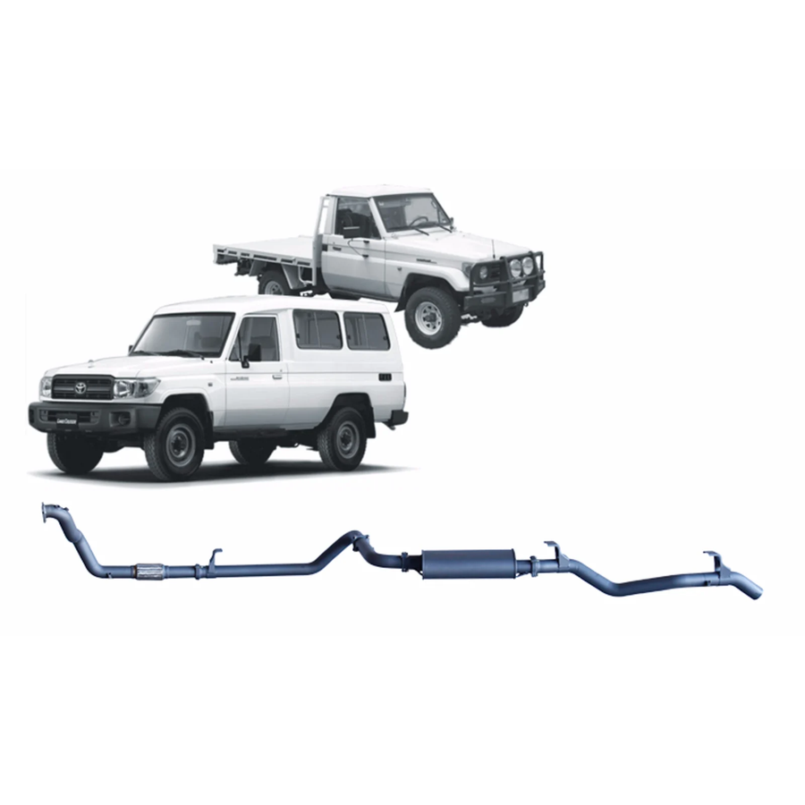 Redback - 4x4 Extreme Duty Exhaust for Toyota Landcruiser 75/78 Series 4.2L 1HZ (01/1990 - 09/1999)
