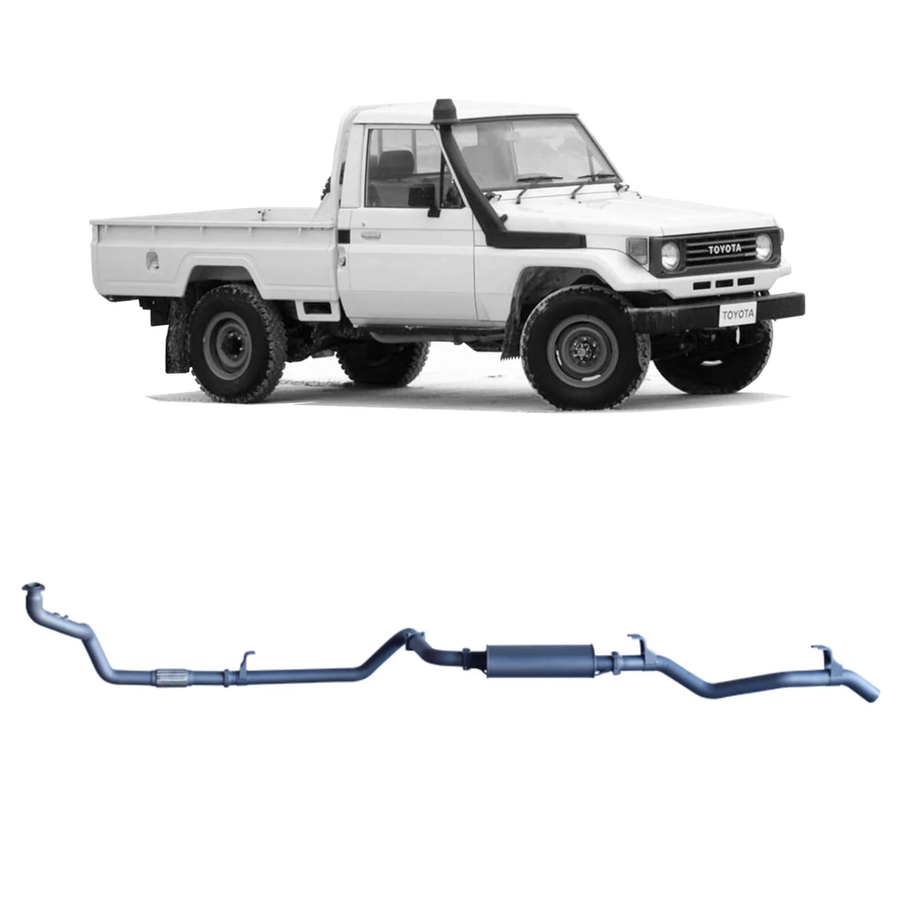 Redback - 4x4 Extreme Duty Exhaust for Toyota Landcruiser 78 Series (01/1990 - 01/2007), Toyota Landcruiser 75 Series (03/1990 - 11/1999)
